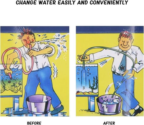 Unigift Aquarium Water Changer with Airbag and Water Flow Controller - 8.2ft in Kuwait