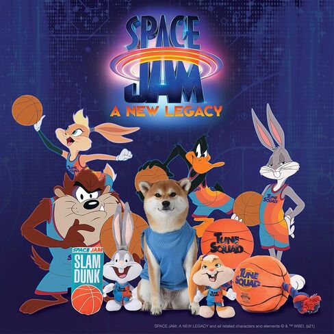 Looney Tunes Space Jam 2 Tune Squad Dog Tank Top, Large Dog Shirt | Looney Tunes Space Jam Jersey, Mesh Blue Dog Shirt for Large Dogs from Space Jam Movie (Pack of 2) in Saudi Arabia