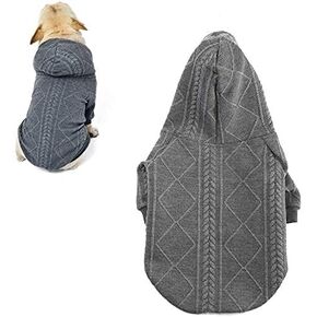 meioro سترة للكلاب ملابس ناعمة ودافئة، قميص شتوي للحيوانات الأليفة بسحاب للقطط، مناسب للحيوانات الأليفة الصغيرة والمتوسطة في الطقس البارد، سترة للكلاب (XX-Large، أزرق فاتح) in Kuwait