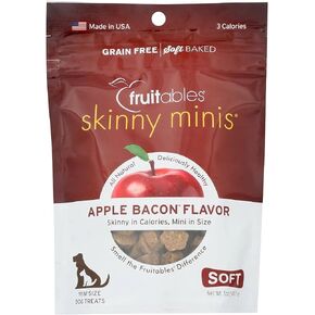 Fruitables Skinny Mini Dog Treats – Healthy Treats for Dogs – Low Calorie Training Treats – Free of Wheat, Corn and Soy – Apple Bacon – 5 Ounces in Saudi Arabia
