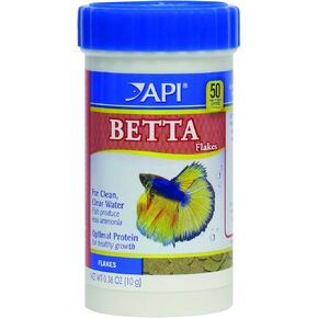 API BETTA FOOD حبيبات طعام الأسماك، حاوية 78 أونصة