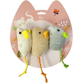 3 Different Interactive Rat Cat Toy Catnip Mice for Indoor Cats Play Mouse for Cats and Kittens Random Colors catnip mouse for indoor cats in Saudi Arabia