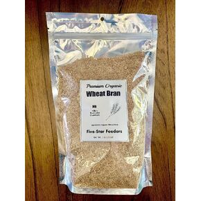 2 lb. Wheat Bran Bedding/Gutload for Mealworms and Superworms by Five-Star Feeders, 32 Ounces