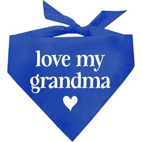 باندانا للكلاب لعيد الأم من Love My Grandma (399 أحمر، مقاس واحد) in Kuwait