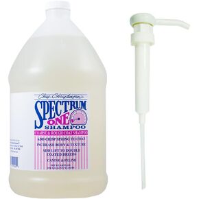Chris Christensen Gallon Liquid and Gallon Pump Dispenser Bundle- Spectrum One Dog Shampoo, Coarse and Rough Coat + Gallon Pump Dispenser, Easily Dispenses, No Mess in Kuwait