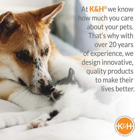 K&H Pet Products Self-Warming Lounge Sleeper Pet Bed Small Gray/Blue 16" x 20" in Saudi Arabia