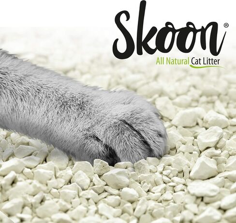 (1 Bag) Skoon All-Natural Cat Litter, 8 lbs - Light-Weight, Non-Clumping, Low Maintenance, Eco-Friendly - Absorbs, Locks and Seals Liquids for Best Odor Control. in Kuwait