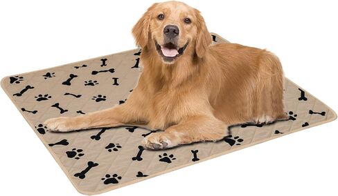 CHHKON Pet Pee Pads for Small Dogs Training Washable Puppy Pad Non Slip Reusable Waterproof Dog Crate Pad Pet Rugs in Kuwait