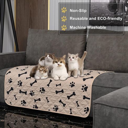 CHHKON Pet Pee Pads for Small Dogs Training Washable Puppy Pad Non Slip Reusable Waterproof Dog Crate Pad Pet Rugs in Kuwait