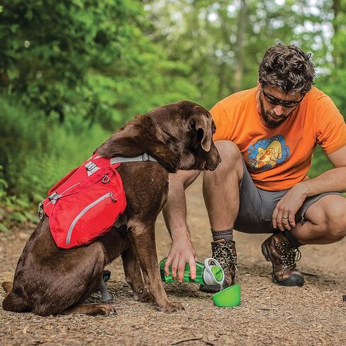Kurgo Gourd (TM) Travel Dog Water Bottle & Dog Water Dispenser, Barn Red in Saudi Arabia