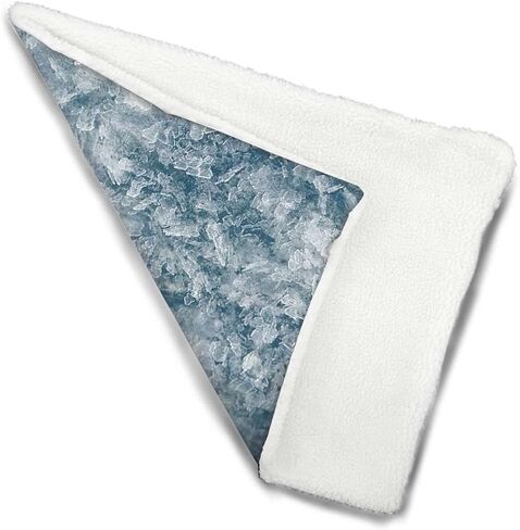 Blue Grey Thermal Cat and Dog Warming Bed Mat Fluffy Cloud line White Turquoise Self Heating Cat Pad Thermal Cat and Dog Warming Bed Mat Nature 14" x 18" in Saudi Arabia