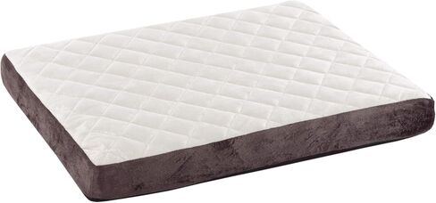 PETMAKER Dog Bed Collection– Charcoal Infused Egg Crate Style Foam Pet Bed with a Plush Cover – 26x19 Dog Bed for Small Dogs up to 35lbs (Brown) in Saudi Arabia
