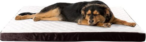 PETMAKER Dog Bed Collection– Charcoal Infused Egg Crate Style Foam Pet Bed with a Plush Cover – 26x19 Dog Bed for Small Dogs up to 35lbs (Brown) in Saudi Arabia