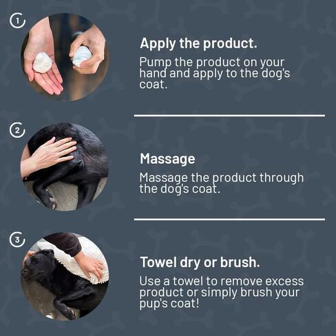 Dog Waterless Shampoo - No Rinse Dry Shampoo with Odor Control Technology - 8.8 Fl Oz Made in The US with Natural Ingredients - Easy to Apply Foam Dry Shampoo - Waterless Dog Shampoo with Aloe Vera in Kuwait