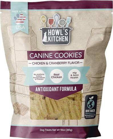 Dog Treats, Canine Cookies, Chicken and Cranberry, 10oz in Kuwait