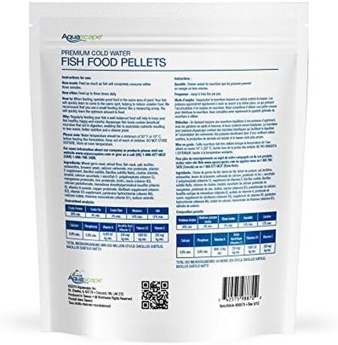 Aquascape 81004 Premium Cold Water Fish Food Pellets for Large Pond Fish, Large Pellet, 44 Pounds in Saudi Arabia