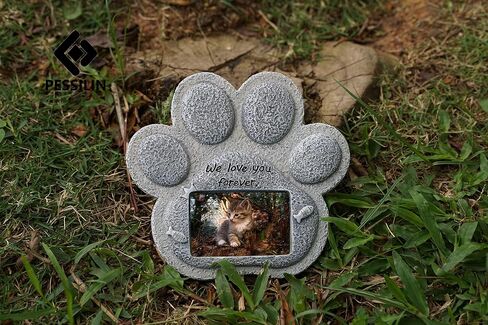 PESSILIN Cat Memorial Stones, Pet Tombstone for Cat, cat Memorial Gifts for Loss of cat, Loss of cat Sympathy Gift, Indoor Outdoor Headstones for Grave Loss of Pet's Spiritual Resting Place in Saudi Arabia