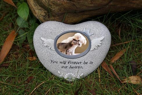 PESSILIN Cat Memorial Stones, Pet Tombstone for Cat, cat Memorial Gifts for Loss of cat, Loss of cat Sympathy Gift, Indoor Outdoor Headstones for Grave Loss of Pet's Spiritual Resting Place in Saudi Arabia