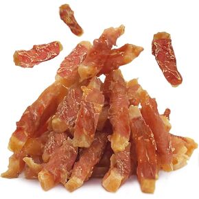 MON2SUN Dog Treats Rawhide Free Chicken Wrapped Sweet Potato Snacks, Gluten & Grain Free, Treats for Puppy and Small Dogs, (Chicken, 1.56 Pound-Pack of 1)