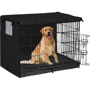 Easy-Going Dog Crate Cover 30 Inch Dog Kennel Cover for Dog, Cage Covers for Dog Crates Fit (30" Lx19 Wx21 H) Black