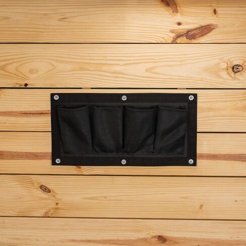 منظم تخزين 3 جيوب مثبت على Dura-Tech | اللون اسود | أدوات العناية بالخيول سهلة الوصول | تخزين 3 جيوب | يمكن تركيبه في أي مكان | شبكة متينة 1000D | ضروري لمنظمة مستقرة in Kuwait