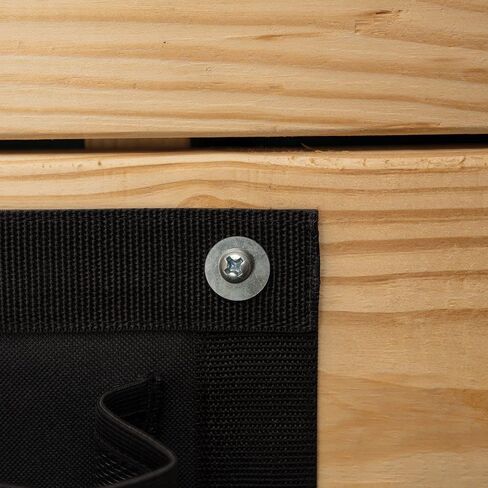 منظم تخزين 3 جيوب مثبت على Dura-Tech | اللون اسود | أدوات العناية بالخيول سهلة الوصول | تخزين 3 جيوب | يمكن تركيبه في أي مكان | شبكة متينة 1000D | ضروري لمنظمة مستقرة in Kuwait