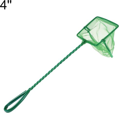 VOCOSTE 3Pcs Aquarium Fish Net Aquarium Fish Tank Accessories Small Fish Fine Net Green 4'' in Saudi Arabia