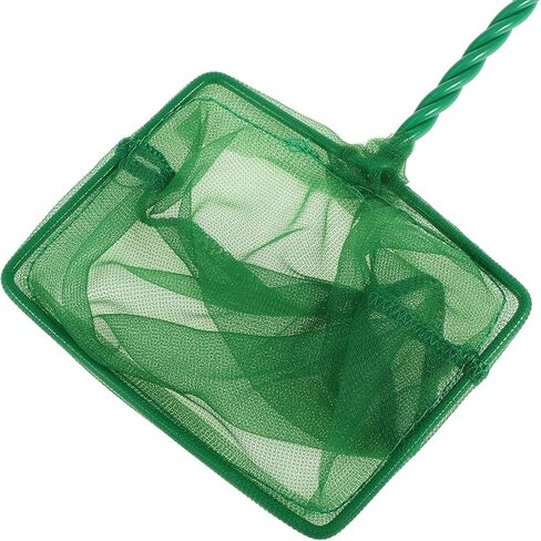 VOCOSTE 3Pcs Aquarium Fish Net Aquarium Fish Tank Accessories Small Fish Fine Net Green 4'' in Saudi Arabia
