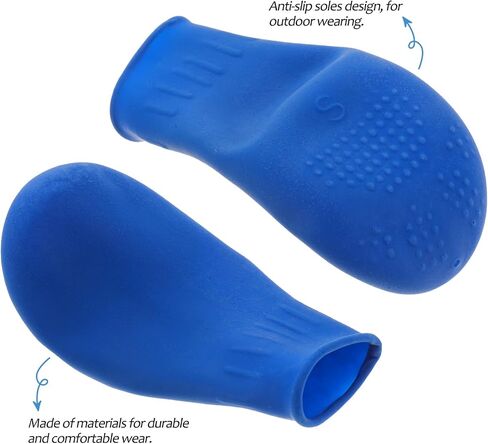 UKCOCO Rubber Dog Boots, Rain Shoes Non-Slip Snow Dog Paw Booties Outdoor Footwear Breathable Walking Shoes Cover for Rainy Snow Day in Saudi Arabia