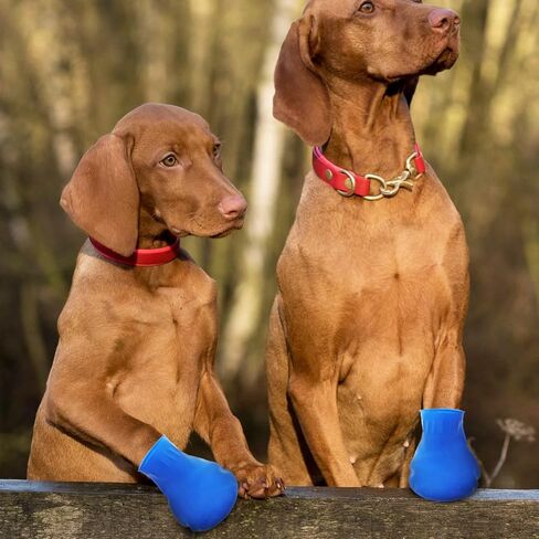UKCOCO Rubber Dog Boots, Rain Shoes Non-Slip Snow Dog Paw Booties Outdoor Footwear Breathable Walking Shoes Cover for Rainy Snow Day in Saudi Arabia