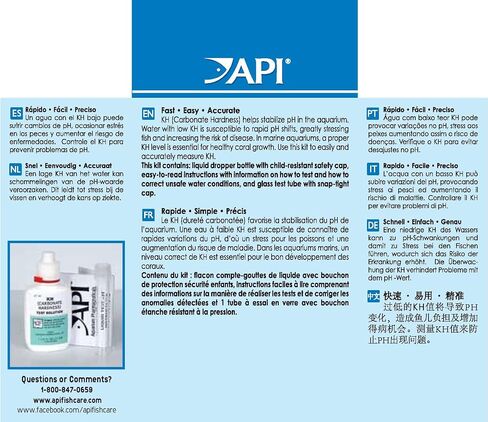 API CARBONATE HARDNESS TEST KIT Aquarium Water Test Kit in Saudi Arabia