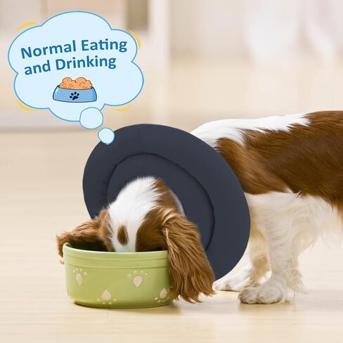 Pawfun Soft Dog Cone Alternative After Surgery, Comfortable Dog Recovery Collars Cones for Small Dogs, Adjustable Dog Neck Cone Protective Elizabethan Collar for Dogs to Stop Licking in Kuwait