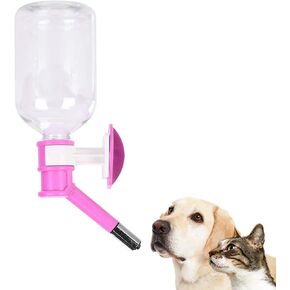 Pet Water Feeder Bottle Water Container Dispenser Dog Kennel Cage Hanging No-Drip Pet Water Drinking Bottle 500ml/17oz Puppies Crate Water Dispenser Pet Cage Automatic Pet Water Feeder Small Animals in Saudi Arabia