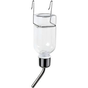 Small Animal Water Bottle - Water Dispenser Gravity Hydration Fountain Drinking Feeder for Dog,Cat,Rabbit,Hamster Cage or Kennel Size L
