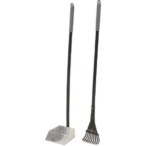 Petmate Clean Response Aluminum Rake and Pan, Small