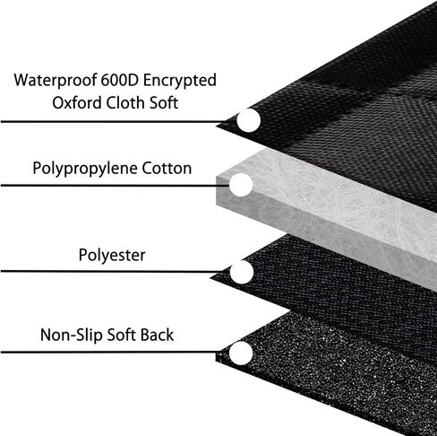 Femuar Dog Car Seat Cover with Storage Pockets Mesh Visual Window, Waterproof Nonslip , Heavy Duty Scratchproof Pet Dog Back Seat Cover Hammock for Cars Trucks and SUVs in Saudi Arabia