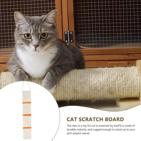 TEHAUX Cat Nip Cat Scratcher السيزال المعلق للقطط وسادة الخدش الزاوية القط خدش حصيرة القط لعبة الخدش للمنزل (لون عشوائي) القط خدش الورق المقوى in Kuwait