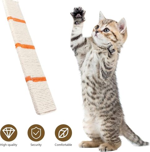 TEHAUX Cat Nip Cat Scratcher السيزال المعلق للقطط وسادة الخدش الزاوية القط خدش حصيرة القط لعبة الخدش للمنزل (لون عشوائي) القط خدش الورق المقوى in Kuwait