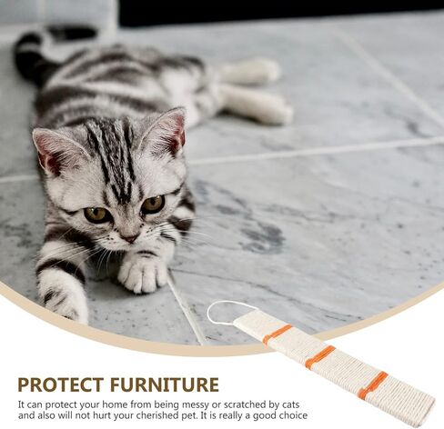 TEHAUX Cat Nip Cat Scratcher السيزال المعلق للقطط وسادة الخدش الزاوية القط خدش حصيرة القط لعبة الخدش للمنزل (لون عشوائي) القط خدش الورق المقوى in Kuwait