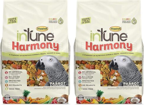 Higgins 2 Pack of Intune Harmony Food for Parrots and Large Birds, 3 Pounds Each in Saudi Arabia