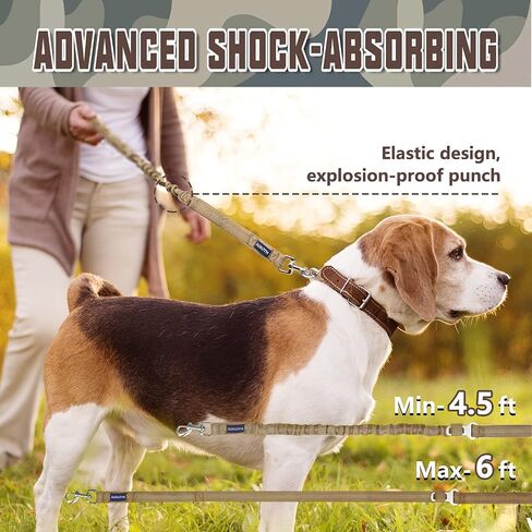 Auroth Tactical Dog Harness with 6 FT Heavy Duty Dog Leash and Reflective Dog Collar for Medium Large Dogs in Kuwait
