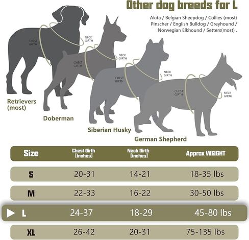 Auroth Tactical Dog Harness with 6 FT Heavy Duty Dog Leash and Reflective Dog Collar for Medium Large Dogs in Kuwait