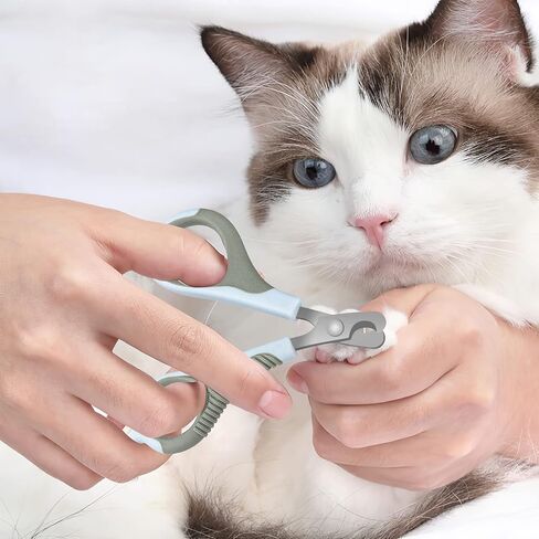 OYANTEN Cat Nail Clipper Trimmer - Pet Clippers Claw Trimmer Grooming Tool for Kitten Small Dog Bunny Rabbit Bird, Small Animals, Blue in Saudi Arabia
