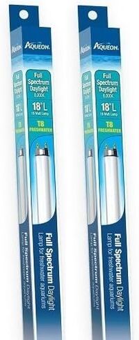 Aqueon (2 حزمة) Aqueon Fish Aquarium Lights T8 مصباح، ضوء النهار، 18 بوصة، 15 وات in Saudi Arabia