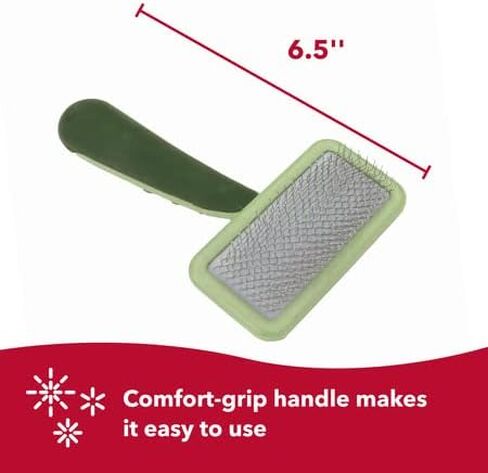 Coastal Pet Hair Brush for Dogs of All Types - Safari Curved Slicker Brush - Pet Grooming Tools for Shedding - Dog Pin Brush for Detangling - 7.5 x 4.5 inches in Saudi Arabia