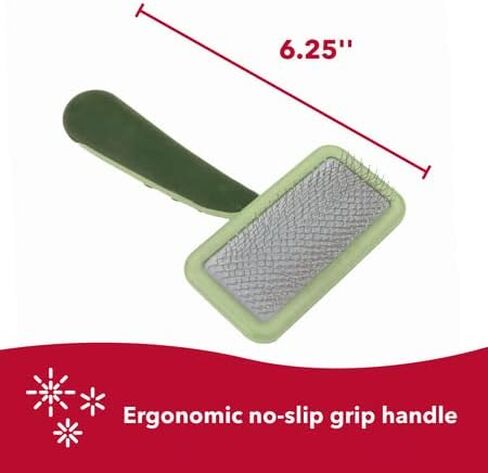 Coastal Pet Hair Brush for Dogs of All Types - Safari Curved Slicker Brush - Pet Grooming Tools for Shedding - Dog Pin Brush for Detangling - 7.5 x 4.5 inches in Saudi Arabia