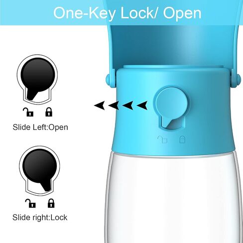 Dog Water Bottle - Foldable Dog Water Dispenser for Walking with Dog Waste Bag, Portable Pet Water Bottle for Travel, BPA Free Water Bottle for Cat, Rabbit,Puppy and Other Animal in Saudi Arabia