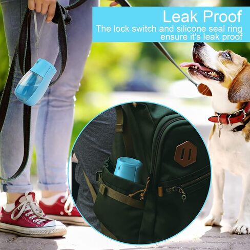 Dog Water Bottle - Foldable Dog Water Dispenser for Walking with Dog Waste Bag, Portable Pet Water Bottle for Travel, BPA Free Water Bottle for Cat, Rabbit,Puppy and Other Animal in Saudi Arabia
