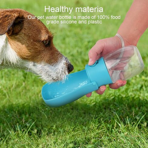 Dog Water Bottle - Foldable Dog Water Dispenser for Walking with Dog Waste Bag, Portable Pet Water Bottle for Travel, BPA Free Water Bottle for Cat, Rabbit,Puppy and Other Animal in Saudi Arabia