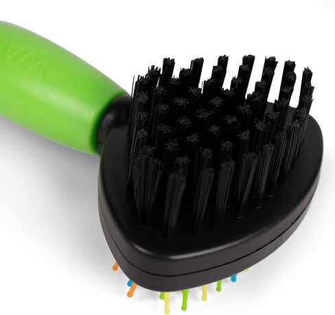 Wags & Wiggles Double Sided Dog Brush - Efficient Pet Grooming for Long or Short Haired Dogs & Cats, Shedding & Detangling, Doodle & Poodle Brush in Kuwait